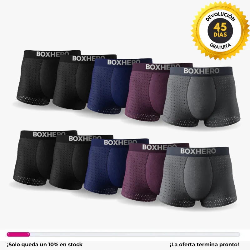 BOXER DE FIBRA DE BAMBU - PACK DE 5 LLEVA 5 GRATIS